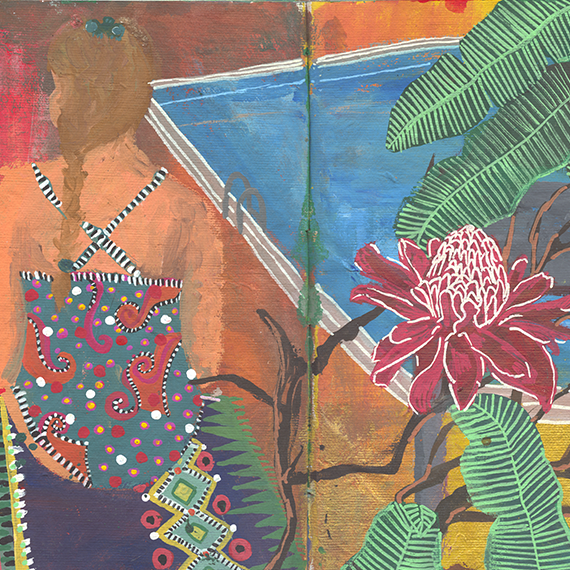 A flower to Oy Kollaboration Valerie Lipscher