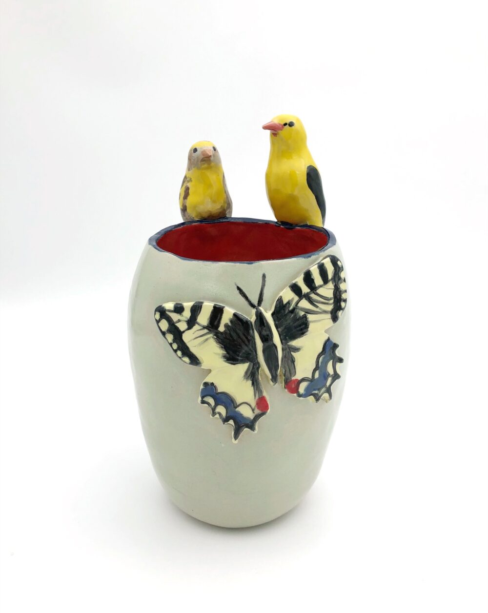 Valerie Lipscher Swiss Birds Vase 25