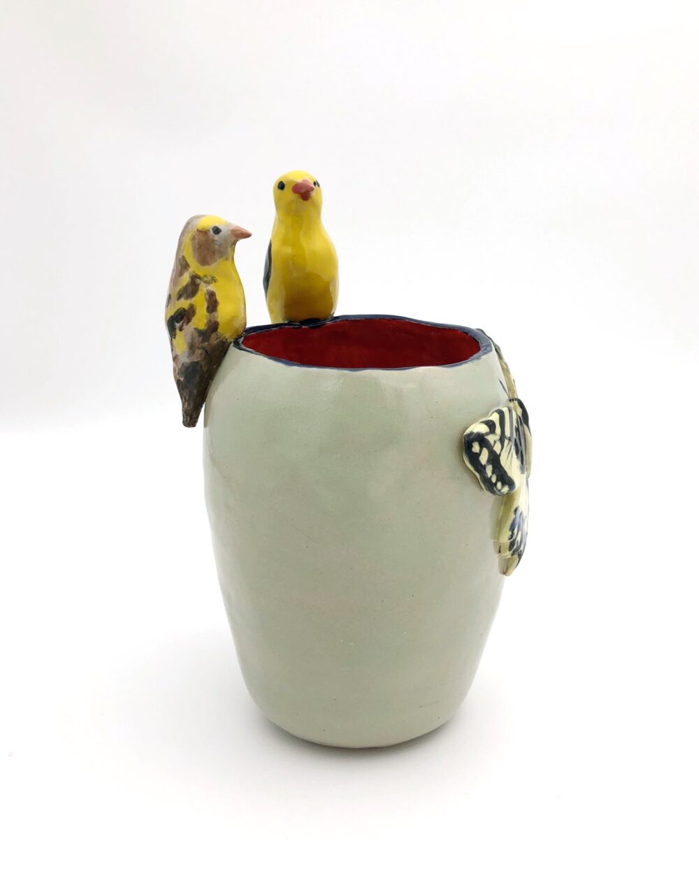 Valerie Lipscher Swiss Birds Vase 25