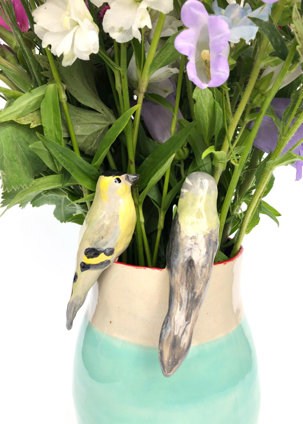 Vase Swiss Birds 39 Valerie Lipscher