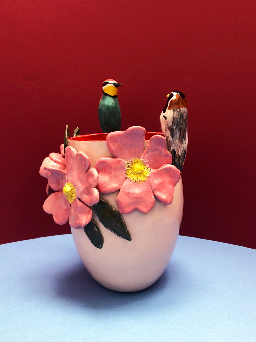 Vase Swiss Birds 46 Valerie Lipscher