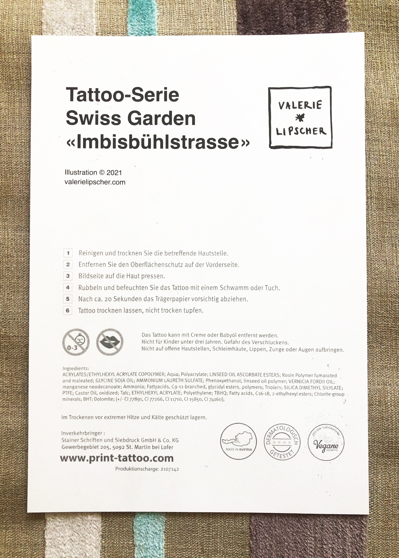 Tattoo-Serie Imbisbühlstrasse
