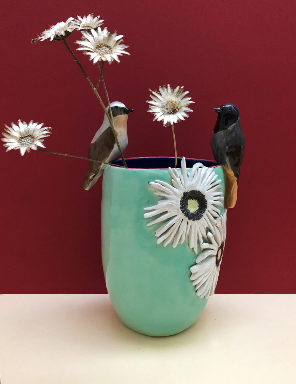 Vase Swiss Birds 52 Valerie Lipscher