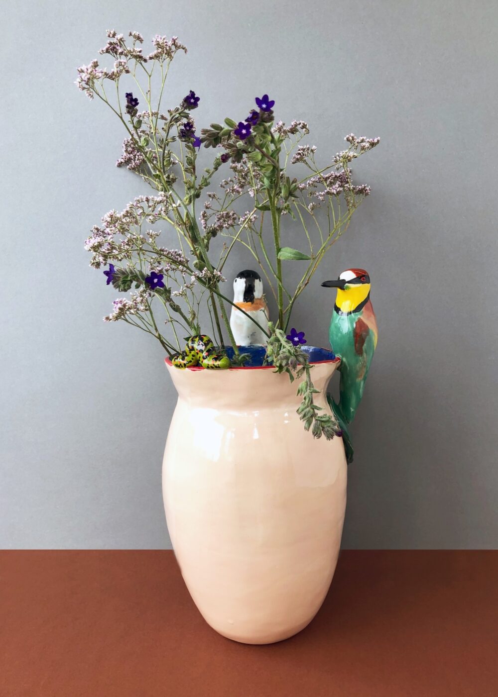 Vase Swiss Birds 74 Valerie Lipscher