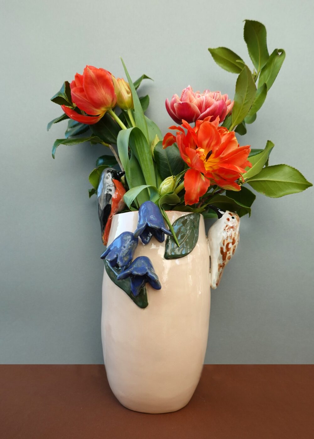 Vase Swiss Birds 78 Valerie Lipscher