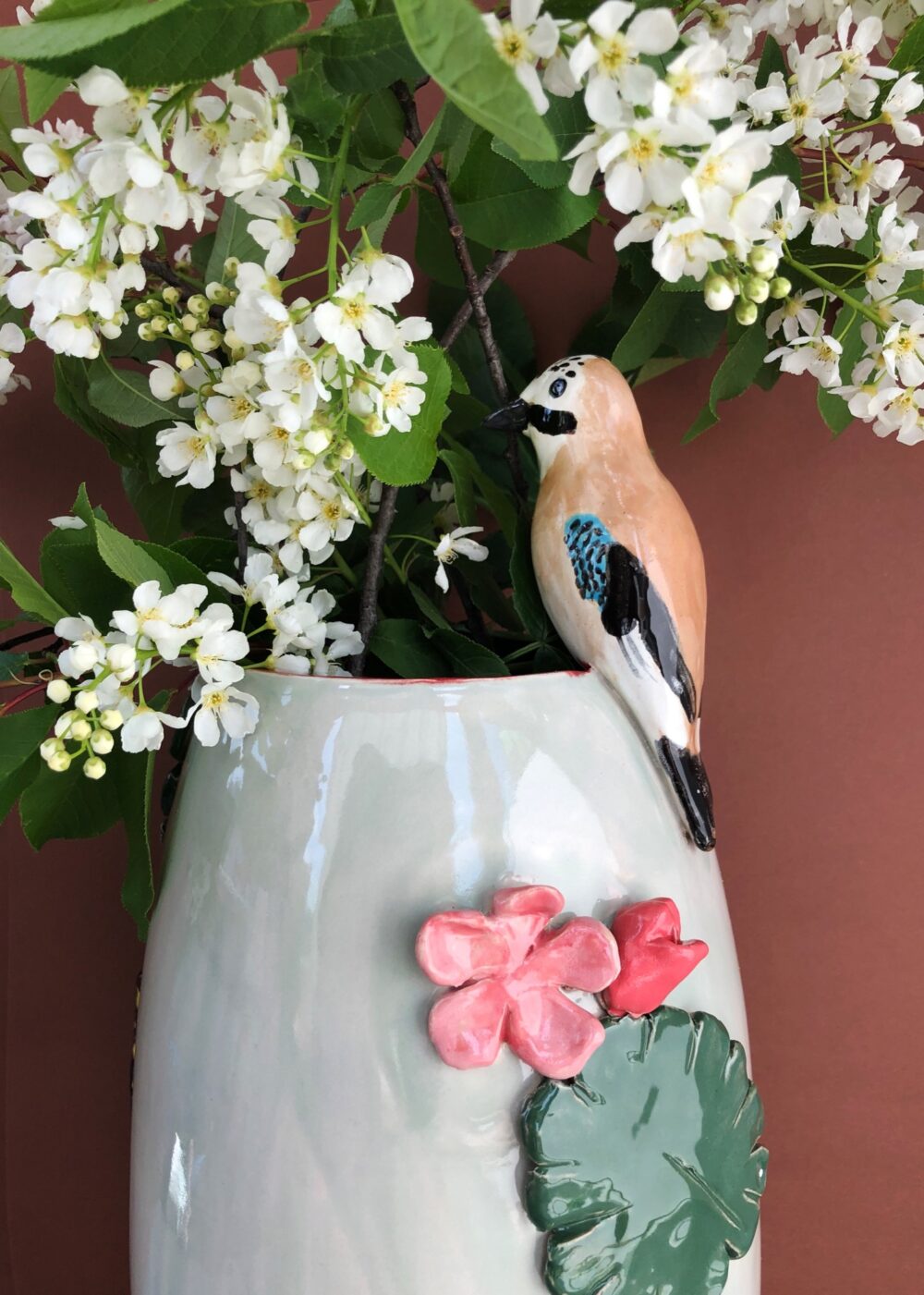 Vase Swiss Birds 84 Valerie Lipscher