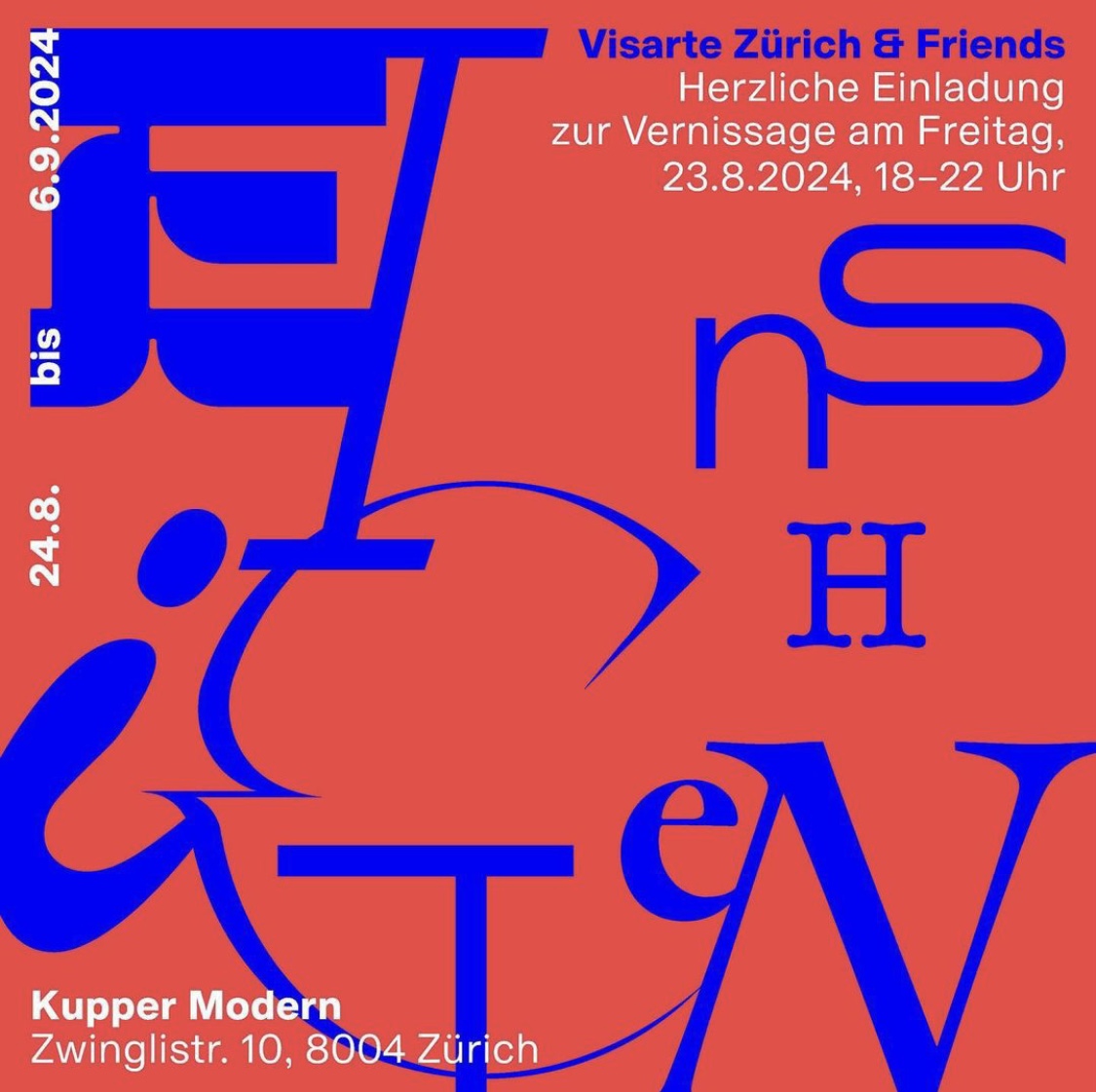 visarte Einsichten flyer Quadratisch